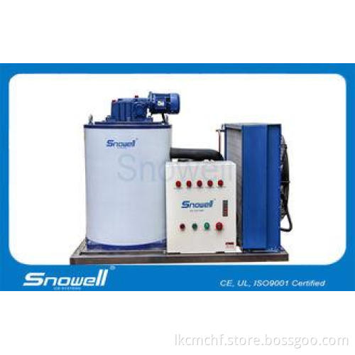 PLC Touch-screen Supermarket Flake Ice Machines 500kg/day ,